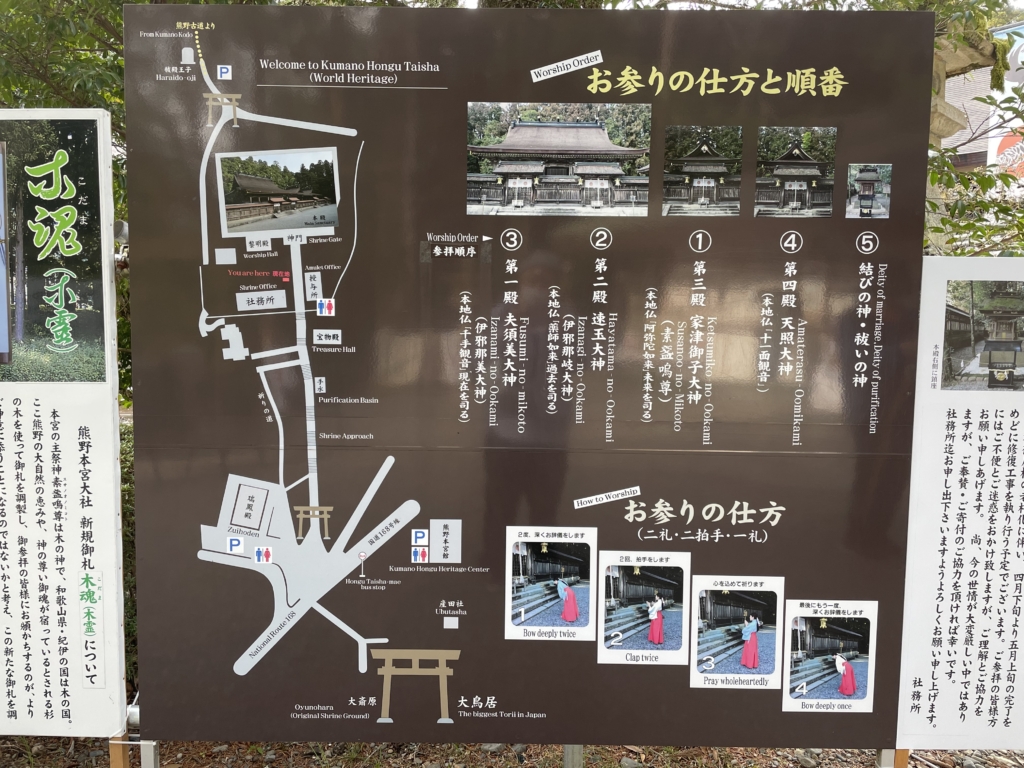 熊野本宮 境内案内図